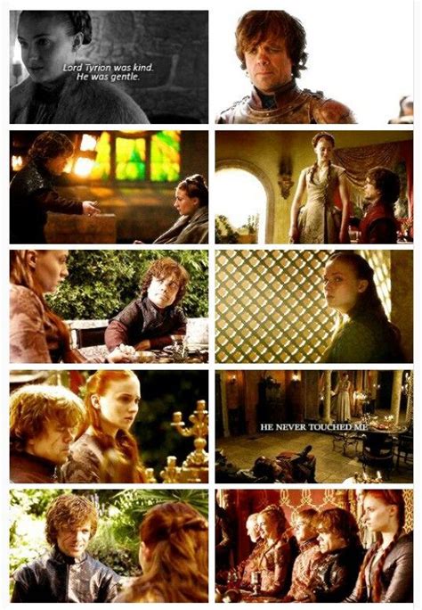 Sansa And Tyrion Tyrion And Sansa Game Of Thrones Tv Game Of Thrones Quotes