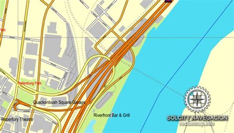 Albany Map New York Us Printable Detailed Street Map Full Editable