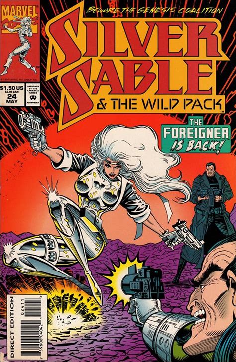 Silver Sable The Wild Pack 24 A May 1994 Comic Book By Marvel