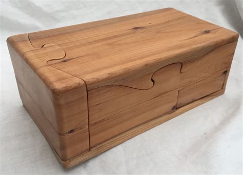 Spring Loaded Hidden Compartment Box In English Yew