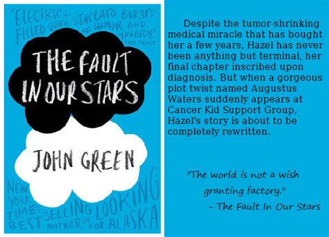 Jai And Ks Reviews Book Review The Fault In Our Stars