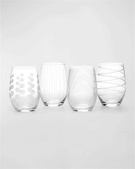 Mikasa Cheers Stemless Wine Glasses Set Of 4 Horchow