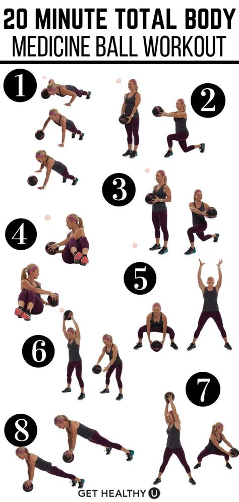 20 minute total body medicine ball workout in 2020 medicine ball workout medicine ball