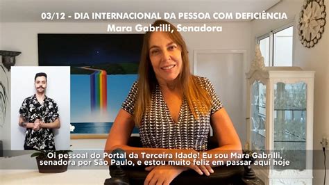 Mara Gabrilli Senadora Dia Internacional da Pessoa com Deficiência