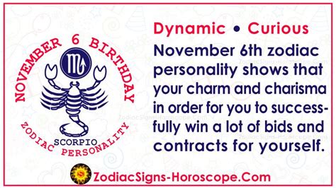 November 6 Zodiac Scorpio Horoscope Birthday Personality And Lucky Things