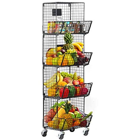 Upc 758277109147 4 Tier Fruit Basket Stand Fruit Vegetable Storage