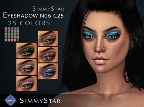 Sims 44 Cc Custom Content Eyeshadow Makeup Simmy
