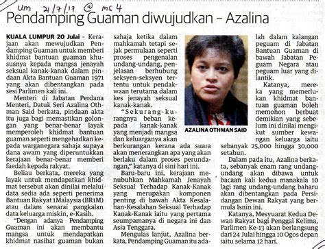 Lakukan cara ini untuk lindungi mereka. Portal Rasmi Jabatan Bantuan Guaman Malaysia - Keratan Akhbar