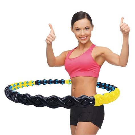 Hula Hoop Fitness Weighted Magnetic Plastic Massage Sports Hula Hoop