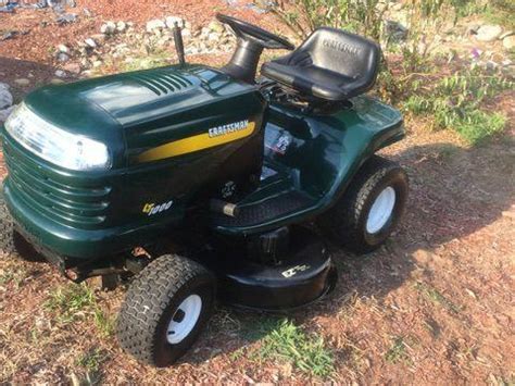 Craftsman 25584 46 19 hp briggs & stratton fast auto turn tight riding mower. Craftsman lt1000 riding mower for Sale in Hillsdale, New ...