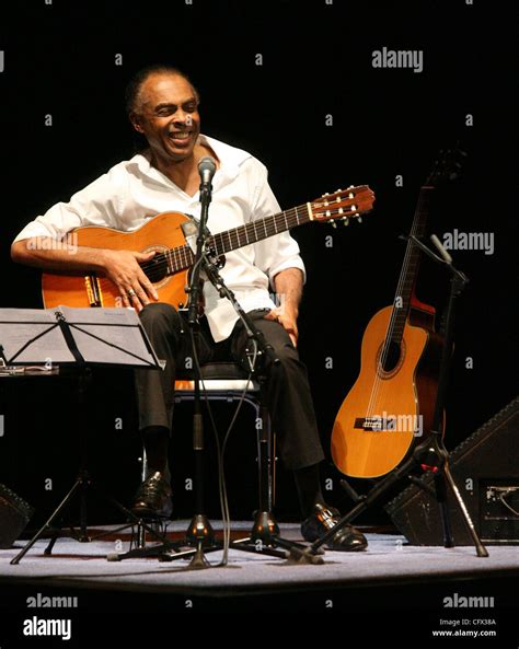 Brazilian Singer Songwriter Gilberto Gil Performing At The Carnegie