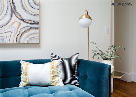 Modern Boho Living Room On A Budget Room Makeover Reveal Postbox