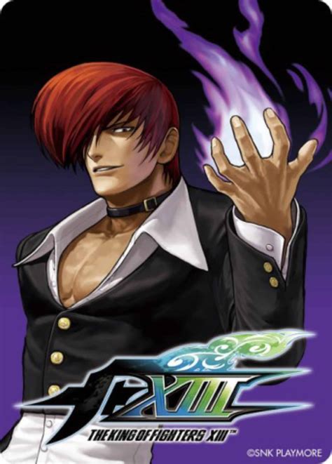King Of Fighters Xiii Iori With Flames Character Artwork Dlc