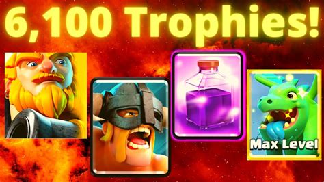 Best New Ladder Deck For 2021 6000 Trophies Gameplay With The Best E Barbs Deck In Clash
