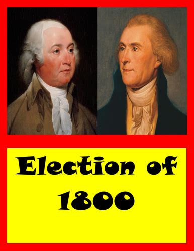 Election Of 1800 Teaching Resources
