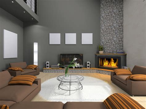 modern stone fireplace designs