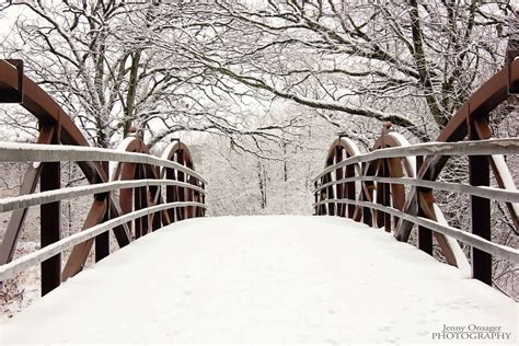 Snowy Bridge Snowy Landscape Snow