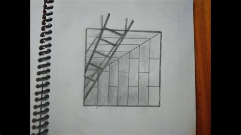 If you are a beginner in painting, download this app how to make pencil drawings or learn to draw in 3d step by step and charcoal, you will be a. 3D pencil art of a ladder | Easy drawing using pencil | Step by step | - YouTube