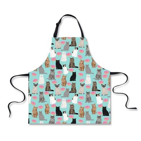 Cat Cooking Apron Cooking Apron Cat Colors Cat Lover Ts