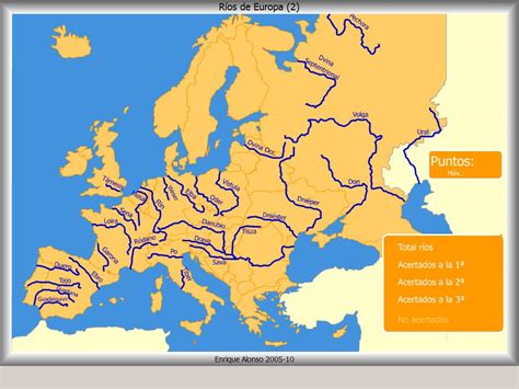 Mapa Interactivo Europa RÍos Ceip De Caión