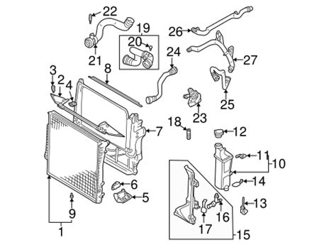 This part is covered by our 6 month money back guarantee. Radiator & Components for 2005 BMW X5 | BMW of South ...