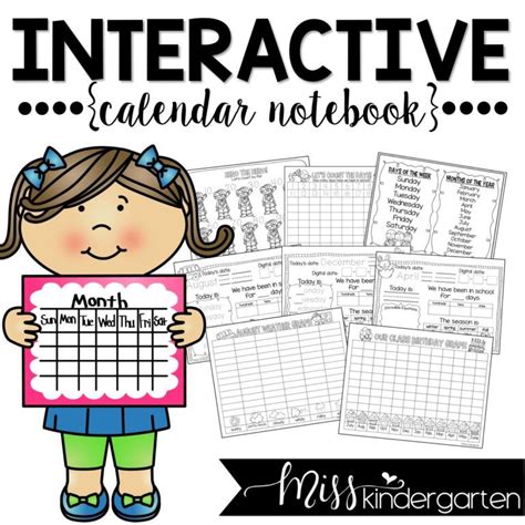 Calendar Time Using Interactive Calendar Notebooks Miss