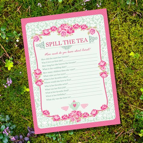 High Tea Party Game Spill The Tea Party Game Instantly