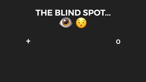 Try This Interesting Optic Illusion Here Blind Spot In Eye Youtube