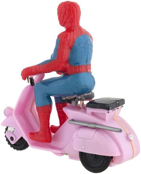 Hake S Amazing Spider Man Scooter Boxed Marx Friction Toy