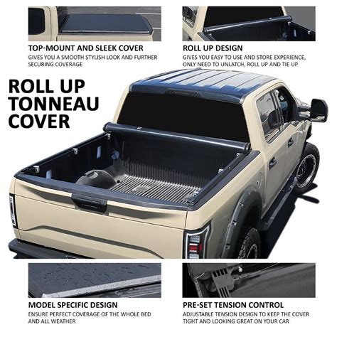 Spec D 2015 2022 Ford F150 Truck 56 Ft Short Bed Soft Roll Up Tonneau