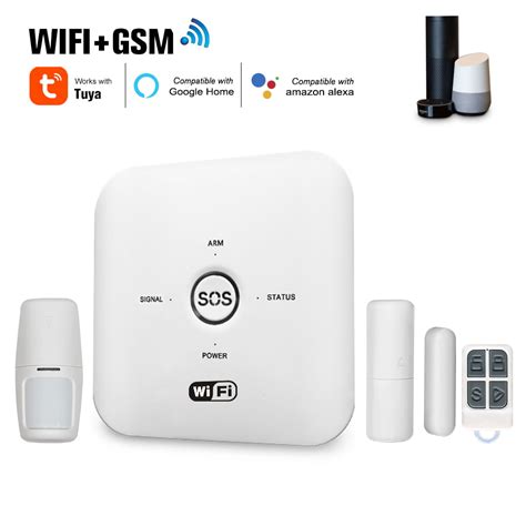 Tuya Smart Wifi Gsm Home Alarm System Pir Remote Controlled Compatible
