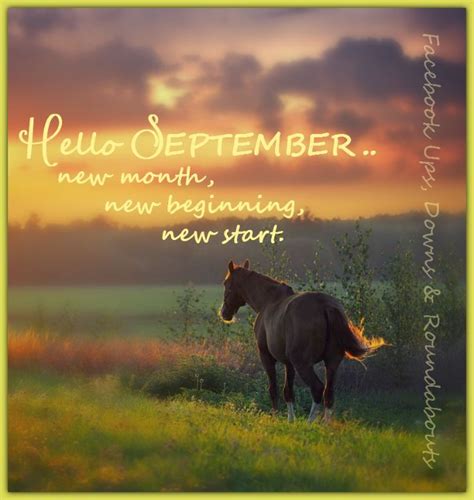 Hello September New Month New Beginning New Start