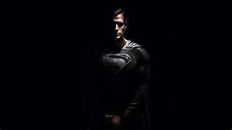 Superman Black Suit Henry Cavill Justice League Snyder Cut 4k Wallpaper 62385