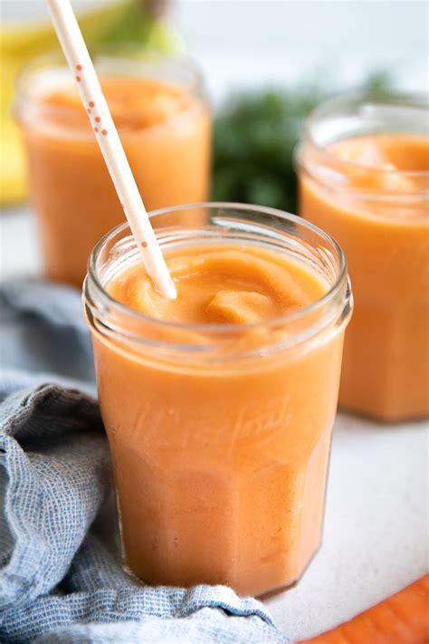 Tropical Carrot Smoothie Recipe The Forked Spoon