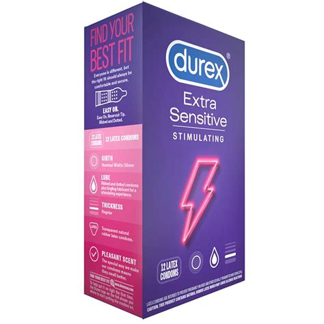 Durex Extra Sensitive Stimulating Condom Shop Condoms And Contraception