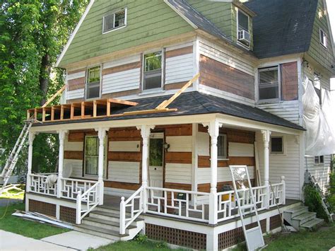 With was how our contractor attached the deck railing posts to the rim joist (a.k.a header board, or fascia). Rustic Porch Railing Ideas Jbeedesigns Outdoor Best - Get in The Trailer