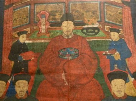 Pair Of Chinese Antique Ancestor Portrait Scroll Paintings At 1stdibs