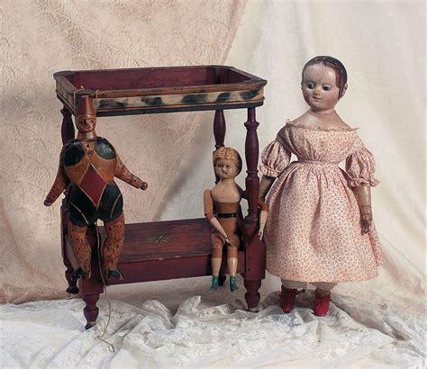 Cloth Doll By Izannah Walker With Ringlet Curls