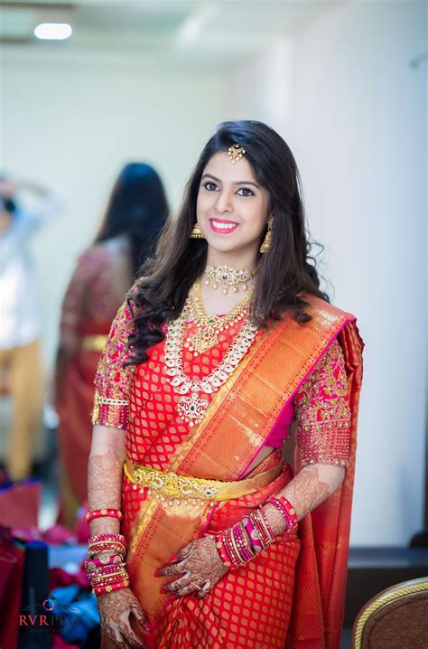 Indian Bridal Hairstyles For Saree Wavy Haircut