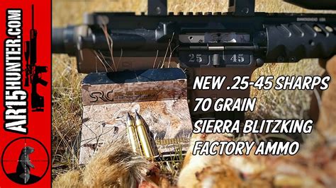 The New 25 45 Sharps 70 Grain Sierra Blitzking Ammo Youtube