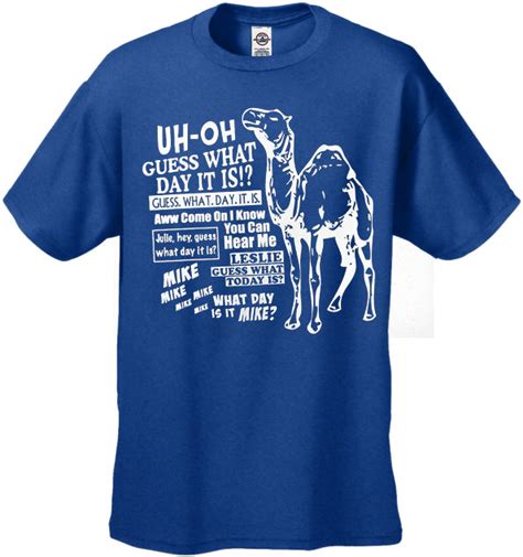 Camel Hump Day T Shirt Mens Bewild