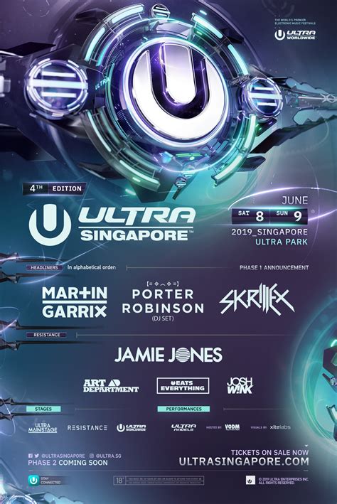 Ultra Singapore 2019 Reveals Phase One Lineup Edm Life