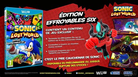 Sonic Lost World Images Et Détail De Lédition Effroyables Six