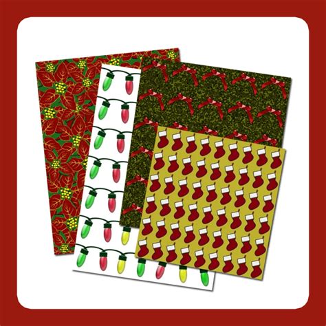 Printable Christmas Scrapbook Paper Patterns And Frames Hubpages