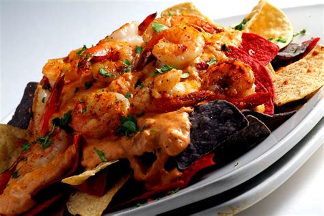 smothered seafood nachos oven baked seafood nachos flickr