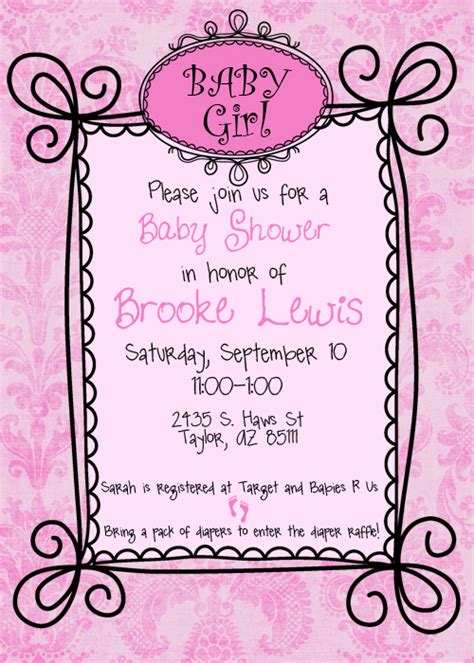 A baby is predicted, but first there will be a shower! The Cutest Blog on the Block Custom: Baby Shower Invites!