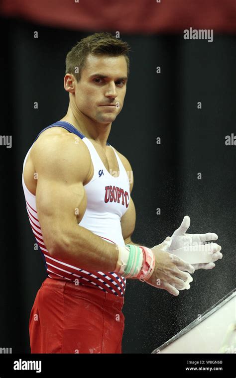 August Gymnast Sam Mikulak Of The U S O P T C Competes During The First Day Of Men S