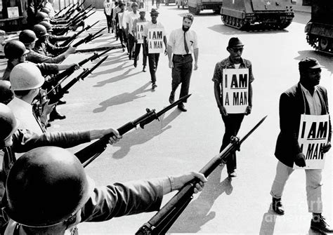civil rights marchers with i am a man photograph by bettmann fine art america