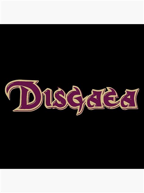 Disgaea Logo Art Print By Cassidycreates Redbubble