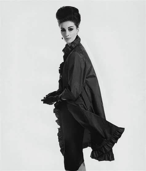 Model Wearing Ruffled Raincoat Photograph By Karen Radkai Fine Art
